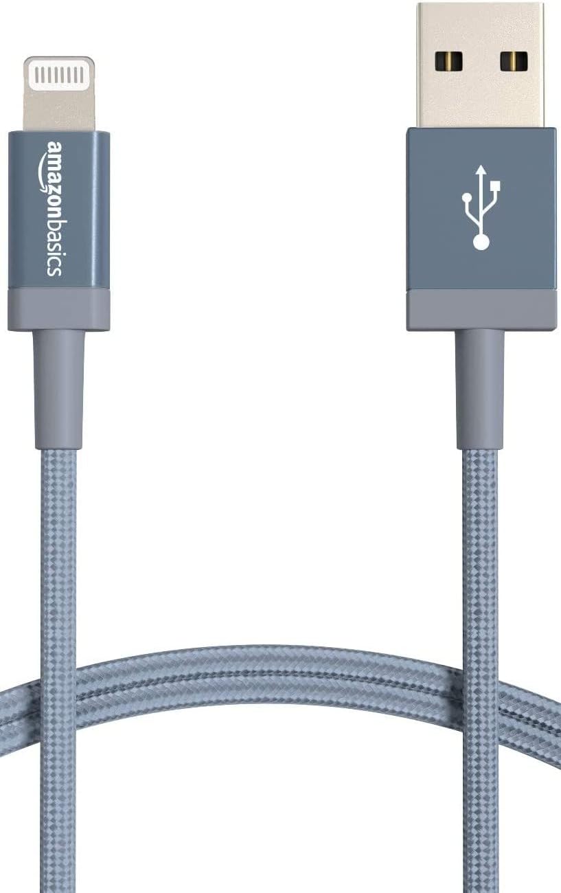 Amazon Basics USB-A 轉 Lightning 充電線、尼龍編織線