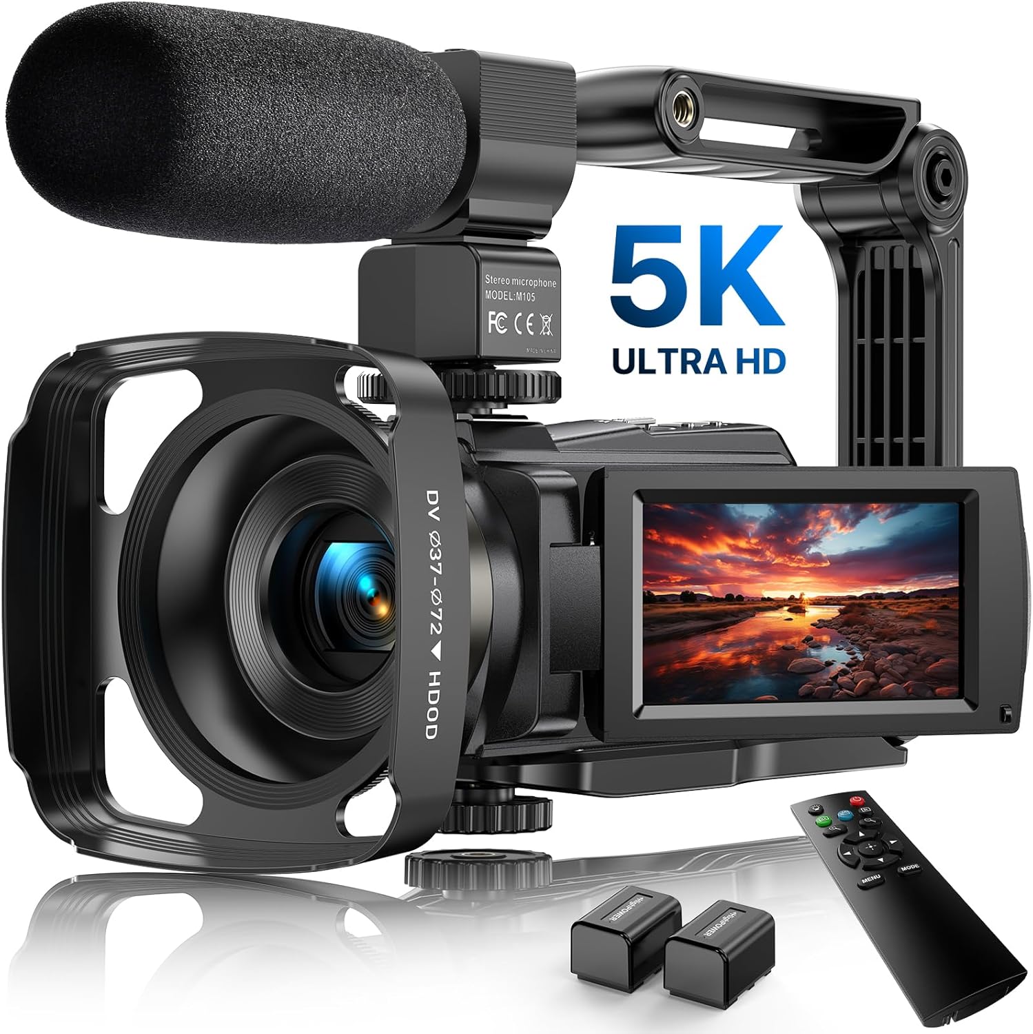 5K 攝影機攝錄機,48MP Wifi IR